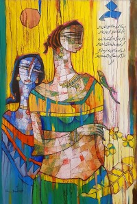 A. S. Rind, 24 x 36 Inch, Acrylic on Canvas, Figurative Painting, AC-ASR-510